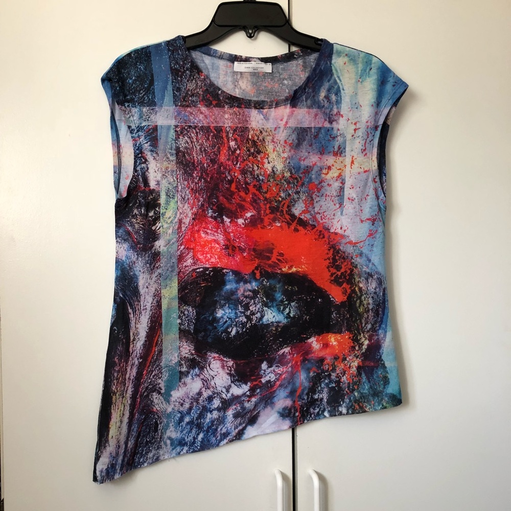 🔥♦️SALE♦️NWOT Zara Colorful Top M